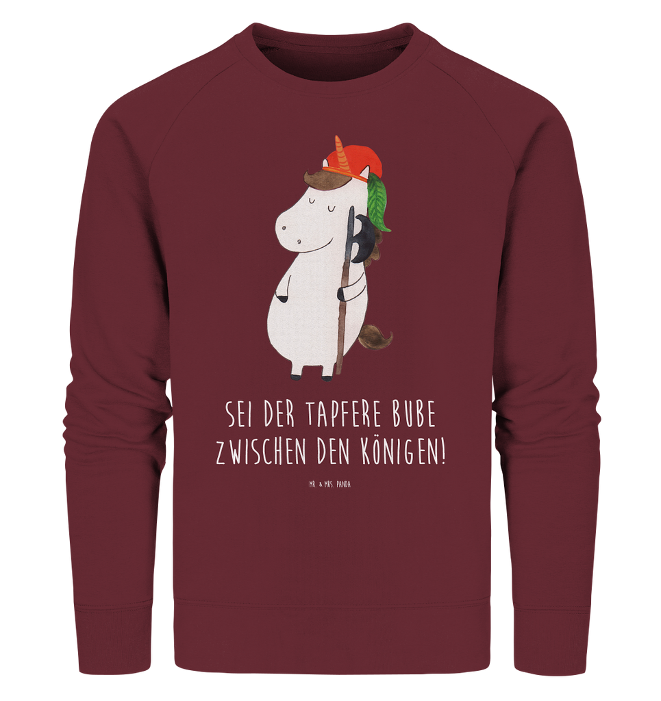 Organic Pullover Einhorn Bube Pullover, Pullover Männer, Pullover Frauen, Sweatshirt, Sweatshirt Männer, Sweatshirt Frauen, Unisex, Einhorn, Einhörner, Einhorn Deko, Pegasus, Unicorn, Bube, Mittelalter