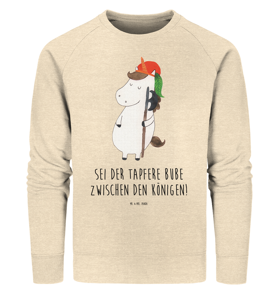 Organic Pullover Einhorn Bube Pullover, Pullover Männer, Pullover Frauen, Sweatshirt, Sweatshirt Männer, Sweatshirt Frauen, Unisex, Einhorn, Einhörner, Einhorn Deko, Pegasus, Unicorn, Bube, Mittelalter