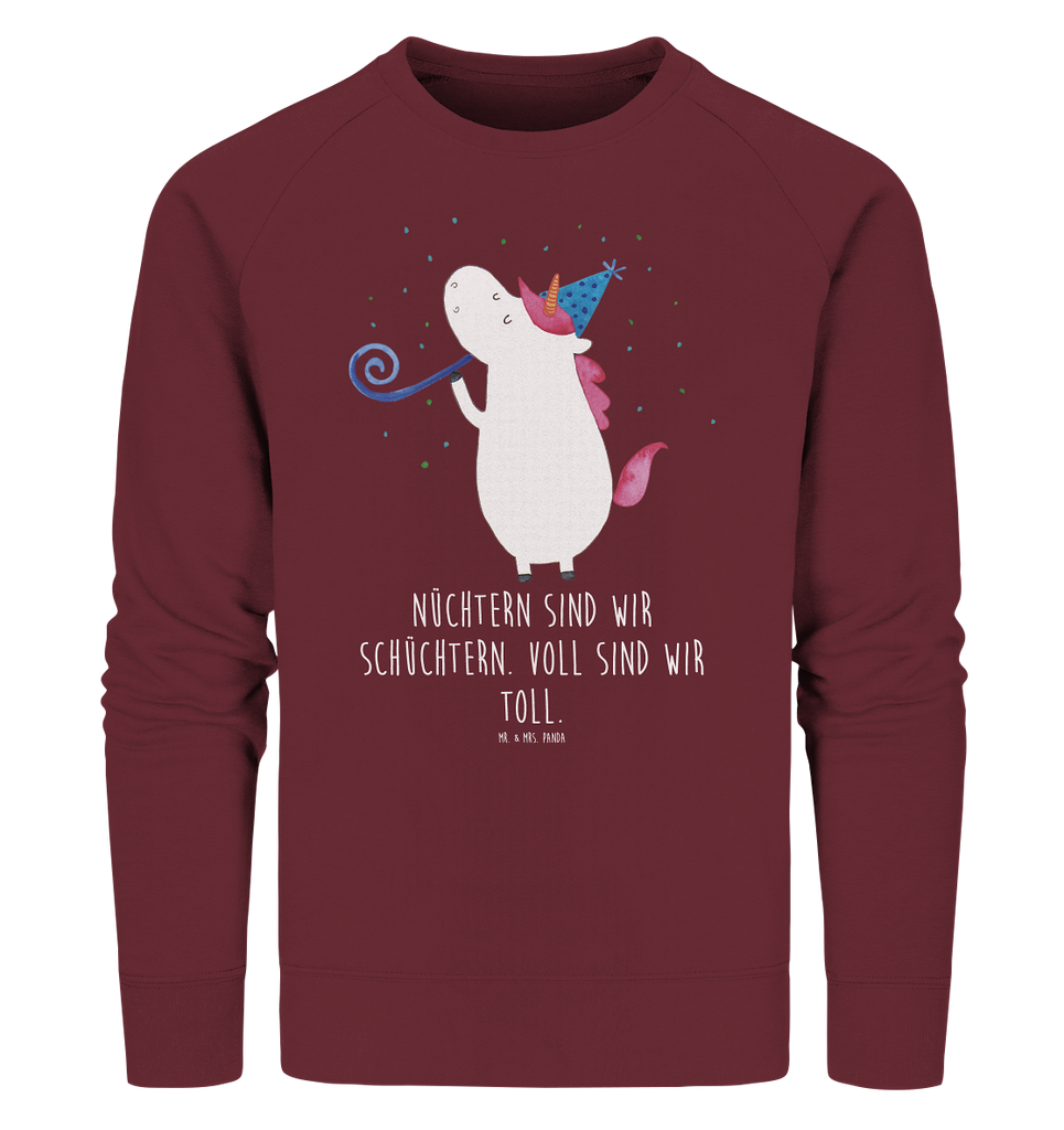 Organic Pullover Einhorn Party Pullover, Pullover Männer, Pullover Frauen, Sweatshirt, Sweatshirt Männer, Sweatshirt Frauen, Unisex, Einhorn, Einhörner, Einhorn Deko, Pegasus, Unicorn, Glitzer, Konfetti, Party, Geburtstag, Feier, Fest, Alkohol, Disco, Club