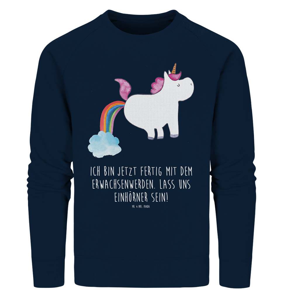 Organic Pullover Einhorn Pupsend Pullover, Pullover Männer, Pullover Frauen, Sweatshirt, Sweatshirt Männer, Sweatshirt Frauen, Unisex, Einhorn, Einhörner, Einhorn Deko, Pegasus, Unicorn, Pups, Regenbogen, Glitzer, Einhornpower, Erwachsenwerden, Spaß, lustig, Freundin