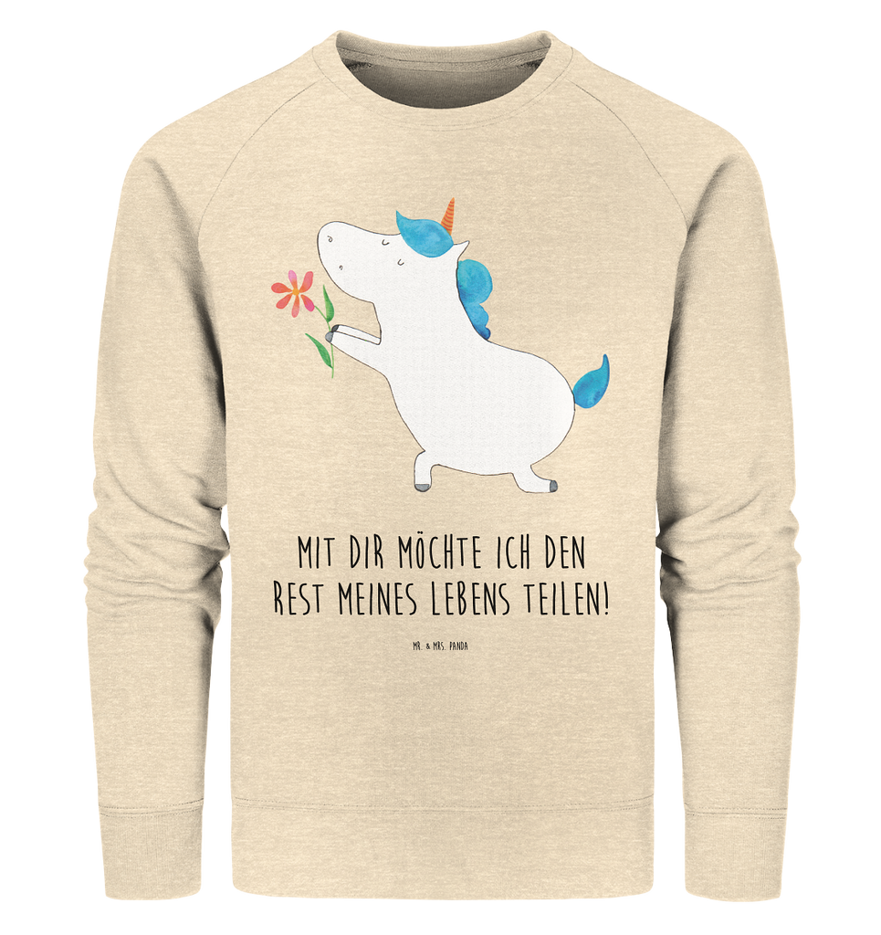 Organic Pullover Einhorn Blume Pullover, Pullover Männer, Pullover Frauen, Sweatshirt, Sweatshirt Männer, Sweatshirt Frauen, Unisex, Einhorn, Einhörner, Einhorn Deko, Pegasus, Unicorn, Liebe, Liebesbeweis, Antrag, Heiratsantrag, Verlobung, Ehepaar, Pärchen, Partner, Freund, Freundin, Ehe, heiraten