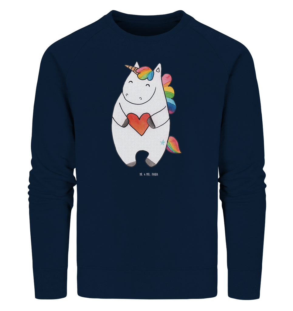 Organic Pullover Einhorn Herz Pullover, Pullover Männer, Pullover Frauen, Sweatshirt, Sweatshirt Männer, Sweatshirt Frauen, Unisex, Einhorn, Einhörner, Einhorn Deko, Pegasus, Unicorn, Herz, schlimm, böse, witzig, lustig, Freundin, anders, bunt