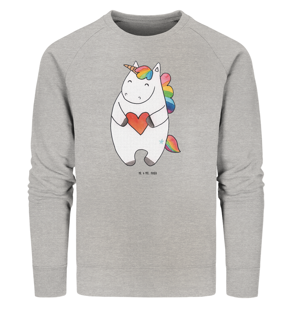 Organic Pullover Einhorn Herz Pullover, Pullover Männer, Pullover Frauen, Sweatshirt, Sweatshirt Männer, Sweatshirt Frauen, Unisex, Einhorn, Einhörner, Einhorn Deko, Pegasus, Unicorn, Herz, schlimm, böse, witzig, lustig, Freundin, anders, bunt