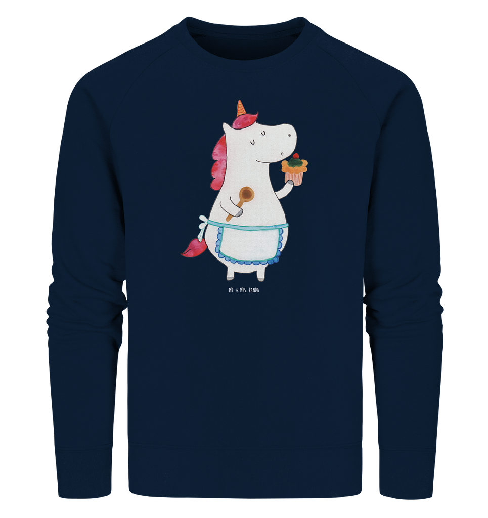 Organic Pullover Einhorn Küchenfee Pullover, Pullover Männer, Pullover Frauen, Sweatshirt, Sweatshirt Männer, Sweatshirt Frauen, Unisex, Einhorn, Einhörner, Einhorn Deko, Pegasus, Unicorn, backen, Muffin, Motivation, Träumer, träumen, Bäckerin, Hobbykoch, Koch, Torte, Kuchen