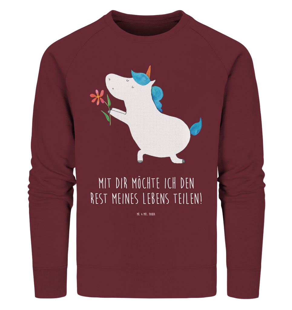 Organic Pullover Einhorn Blume Pullover, Pullover Männer, Pullover Frauen, Sweatshirt, Sweatshirt Männer, Sweatshirt Frauen, Unisex, Einhorn, Einhörner, Einhorn Deko, Pegasus, Unicorn, Liebe, Liebesbeweis, Antrag, Heiratsantrag, Verlobung, Ehepaar, Pärchen, Partner, Freund, Freundin, Ehe, heiraten