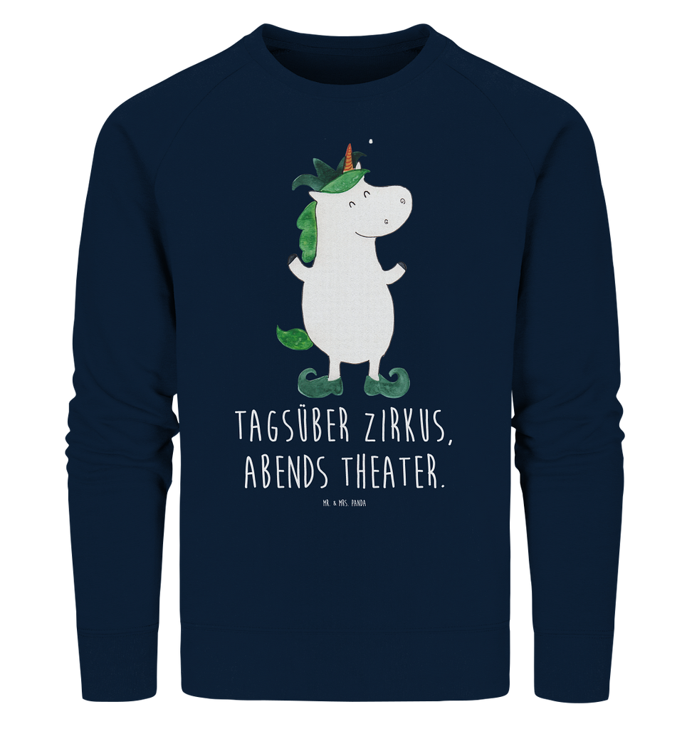 Organic Pullover Einhorn Joker Pullover, Pullover Männer, Pullover Frauen, Sweatshirt, Sweatshirt Männer, Sweatshirt Frauen, Unisex, Einhorn, Einhörner, Einhorn Deko, Pegasus, Unicorn, Hofnarr, Kasper, Gaukler, Mittelalter