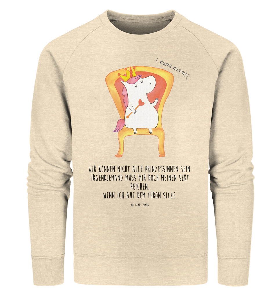 Organic Pullover Einhorn König Pullover, Pullover Männer, Pullover Frauen, Sweatshirt, Sweatshirt Männer, Sweatshirt Frauen, Unisex, Einhorn, Einhörner, Einhorn Deko, Pegasus, Unicorn, König, Präsident, Bundeskanzler, Herrscher, Kaiser, Prinzessin, Krone