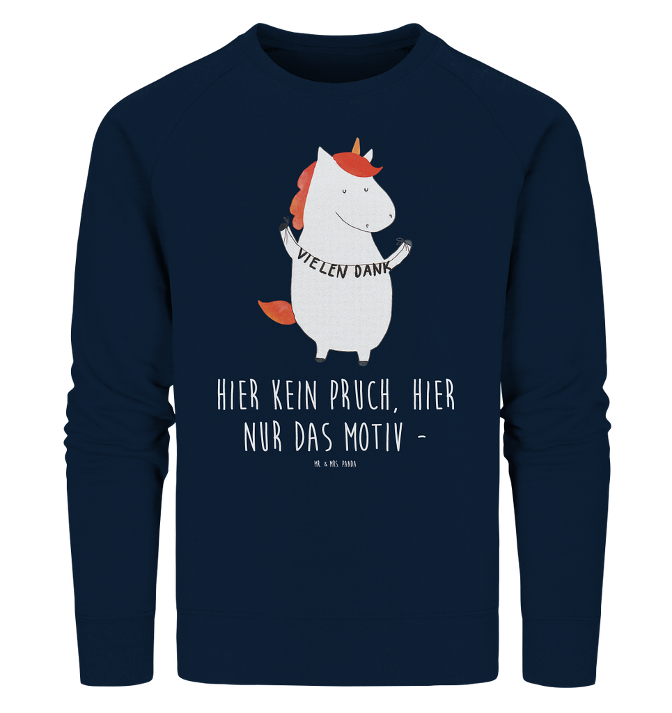 Organic Pullover Einhorn Vielen Dank Pullover, Pullover Männer, Pullover Frauen, Sweatshirt, Sweatshirt Männer, Sweatshirt Frauen, Unisex, Einhorn, Einhörner, Einhorn Deko, Pegasus, Unicorn, Danke, vielen Dank, Dankeschön, Danksagung
