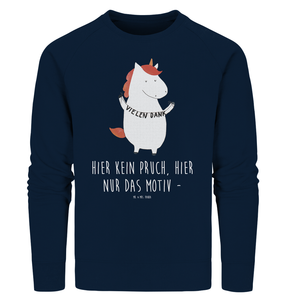 Organic Pullover Einhorn Vielen Dank Pullover, Pullover Männer, Pullover Frauen, Sweatshirt, Sweatshirt Männer, Sweatshirt Frauen, Unisex, Einhorn, Einhörner, Einhorn Deko, Pegasus, Unicorn, Danke, vielen Dank, Dankeschön, Danksagung