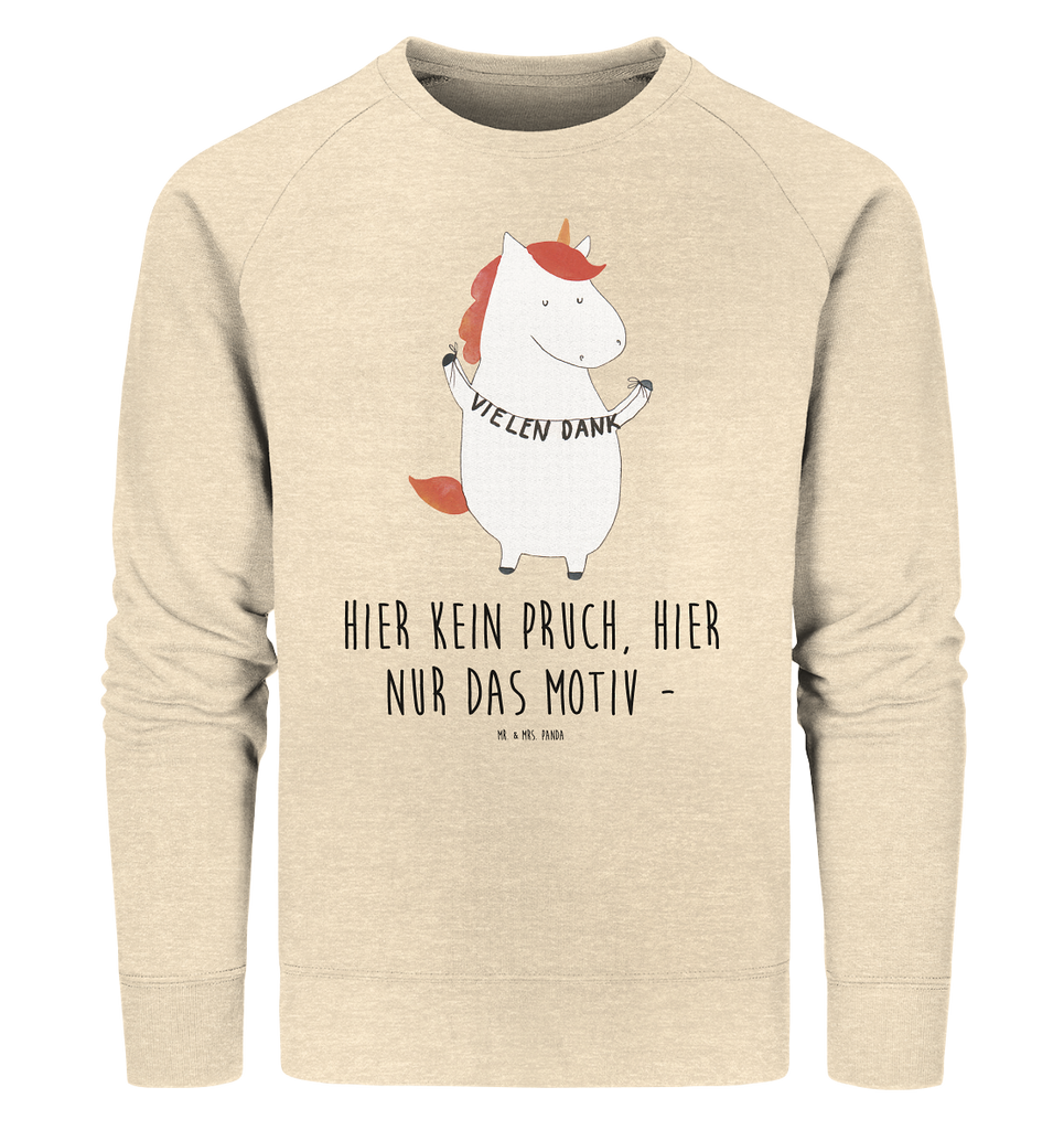 Organic Pullover Einhorn Vielen Dank Pullover, Pullover Männer, Pullover Frauen, Sweatshirt, Sweatshirt Männer, Sweatshirt Frauen, Unisex, Einhorn, Einhörner, Einhorn Deko, Pegasus, Unicorn, Danke, vielen Dank, Dankeschön, Danksagung