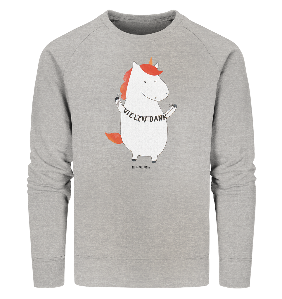 Organic Pullover Einhorn Vielen Dank Pullover, Pullover Männer, Pullover Frauen, Sweatshirt, Sweatshirt Männer, Sweatshirt Frauen, Unisex, Einhorn, Einhörner, Einhorn Deko, Pegasus, Unicorn, Danke, vielen Dank, Dankeschön, Danksagung
