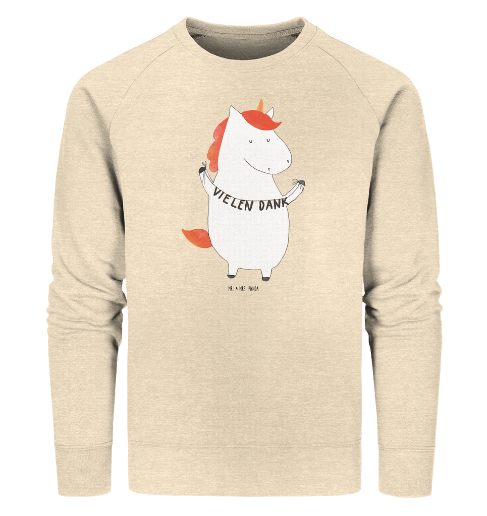 Organic Pullover Einhorn Vielen Dank Pullover, Pullover Männer, Pullover Frauen, Sweatshirt, Sweatshirt Männer, Sweatshirt Frauen, Unisex, Einhorn, Einhörner, Einhorn Deko, Pegasus, Unicorn, Danke, vielen Dank, Dankeschön, Danksagung