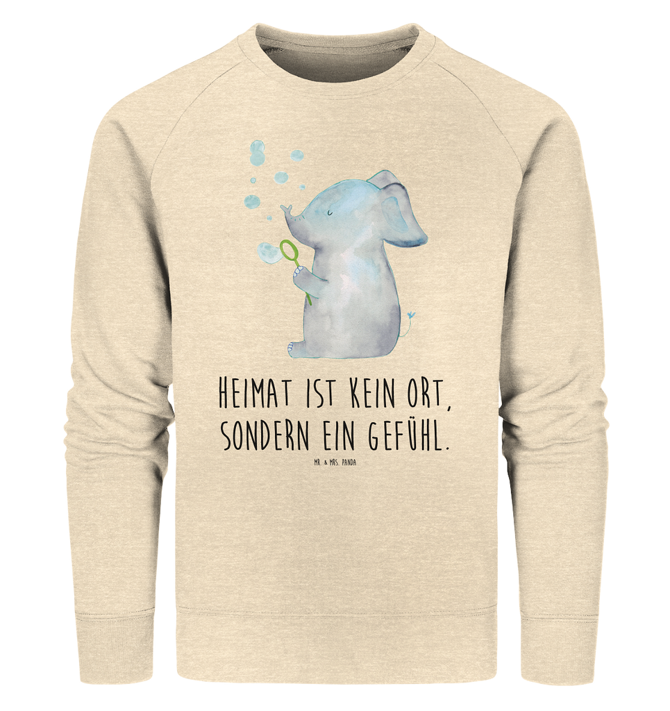 Organic Pullover Elefant Seifenblasen Pullover, Pullover Männer, Pullover Frauen, Sweatshirt, Sweatshirt Männer, Sweatshirt Frauen, Unisex, Tiermotive, Gute Laune, lustige Sprüche, Tiere, Elefant, Elefanten, Dickhäter, Rüsseltier, Seifenblasen, Liebe, Heimat, Gefühl. Daheim, Liebesbeweis, Liebesspruch