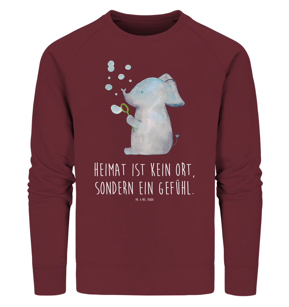 Organic Pullover Elefant Seifenblasen Pullover, Pullover Männer, Pullover Frauen, Sweatshirt, Sweatshirt Männer, Sweatshirt Frauen, Unisex, Tiermotive, Gute Laune, lustige Sprüche, Tiere, Elefant, Elefanten, Dickhäter, Rüsseltier, Seifenblasen, Liebe, Heimat, Gefühl. Daheim, Liebesbeweis, Liebesspruch