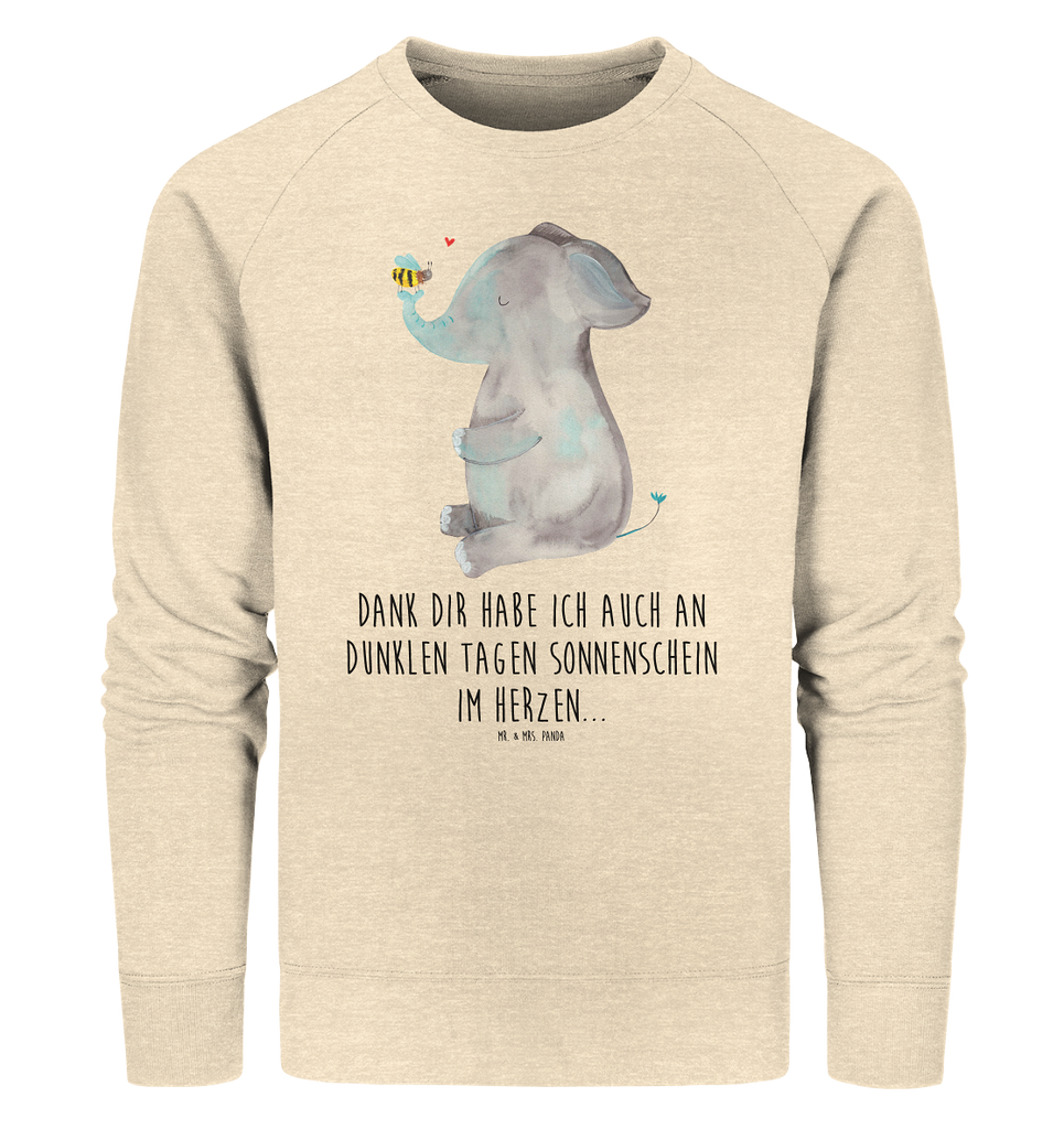 Organic Pullover Elefant & Biene Pullover, Pullover Männer, Pullover Frauen, Sweatshirt, Sweatshirt Männer, Sweatshirt Frauen, Unisex, Tiermotive, Gute Laune, lustige Sprüche, Tiere, Elefant, Biene, Liebe, Liebesbeweis, Jahrestag, Liebesgeschenk, Heiratsantrag, Hochzeitsgeschenk, Liebesspruch