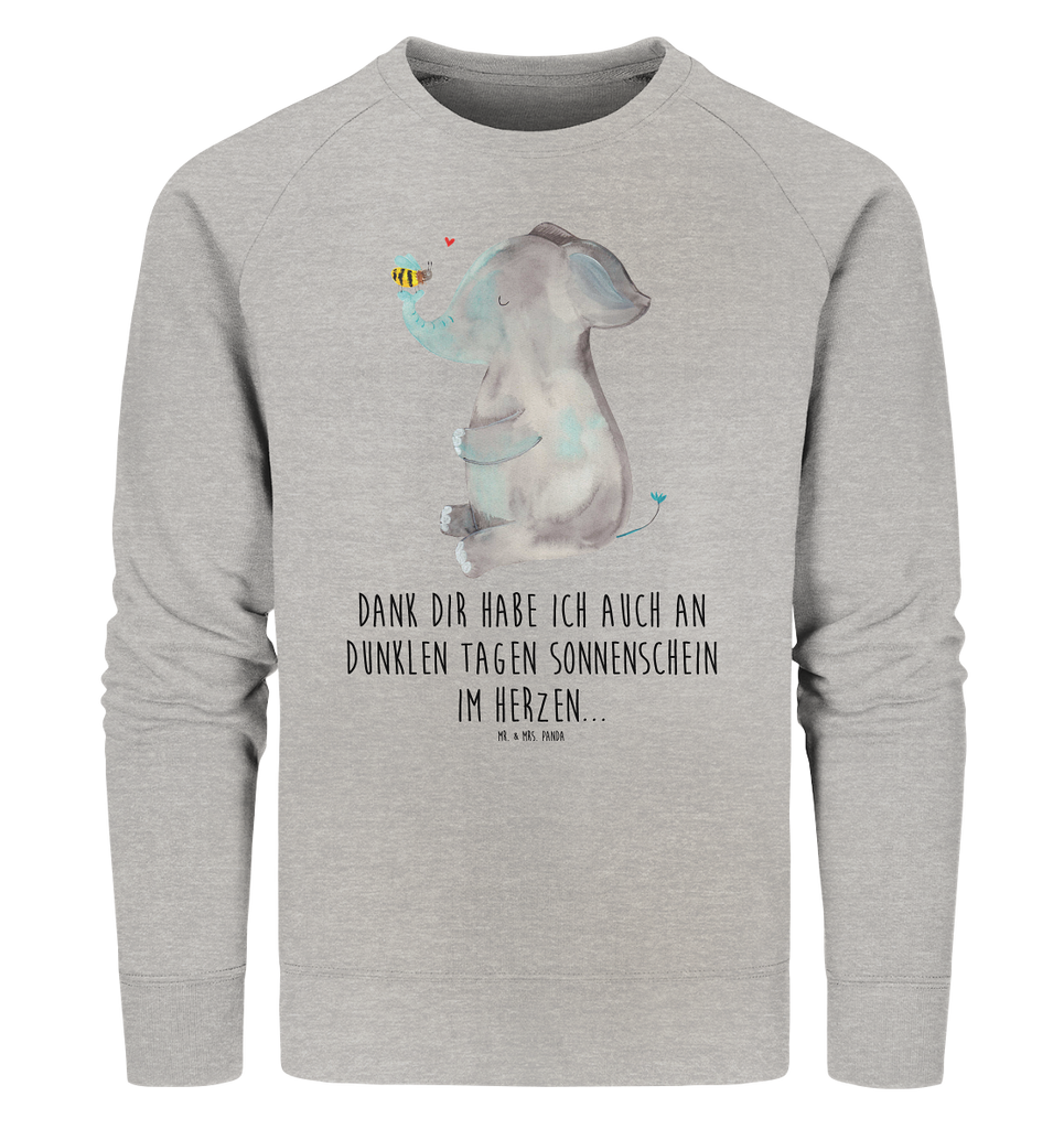 Organic Pullover Elefant & Biene Pullover, Pullover Männer, Pullover Frauen, Sweatshirt, Sweatshirt Männer, Sweatshirt Frauen, Unisex, Tiermotive, Gute Laune, lustige Sprüche, Tiere, Elefant, Biene, Liebe, Liebesbeweis, Jahrestag, Liebesgeschenk, Heiratsantrag, Hochzeitsgeschenk, Liebesspruch