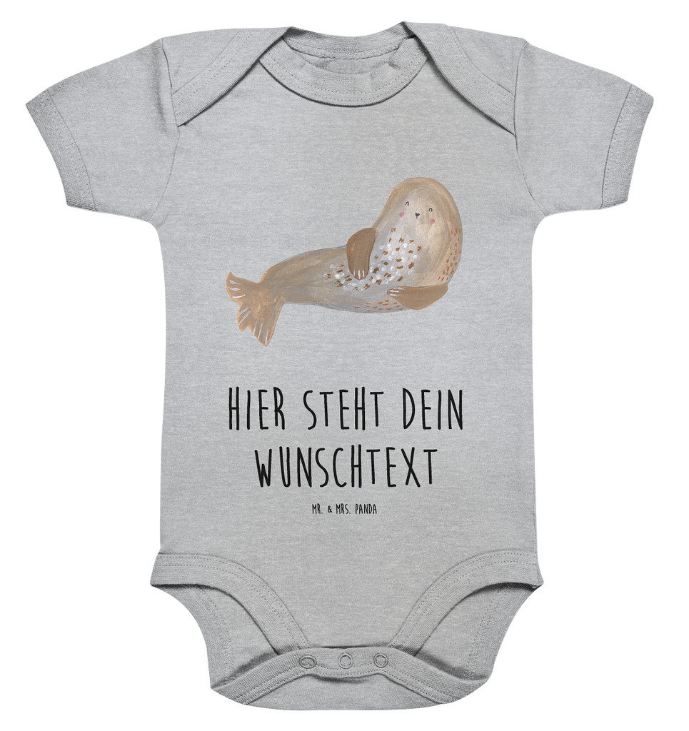Personalisierter Baby Body Robbe lachend Personalisierter Baby Body, Personalisierte Babykleidung, Personalisierter Babystrampler, Personalisierter Strampler, Personalisierter Wickelbody, Personalisierte Baby Erstausstattung, Junge, Mädchen, Tiermotive, Gute Laune, lustige Sprüche, Tiere, Robbe, Robben, Seehund, Strand, Meerestier, Ostsee, Nordsee