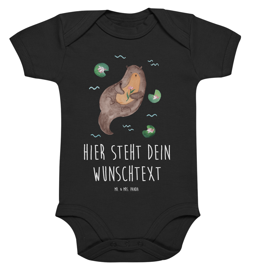 Personalisierter Baby Body Otter mit Seerose Personalisierter Baby Body, Personalisierte Babykleidung, Personalisierter Babystrampler, Personalisierter Strampler, Personalisierter Wickelbody, Personalisierte Baby Erstausstattung, Junge, Mädchen, Otter, Fischotter, Seeotter, Otter Seeotter See Otter
