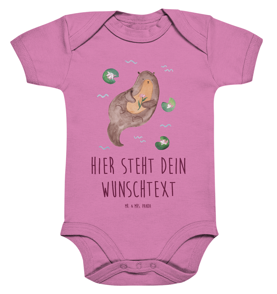 Personalisierter Baby Body Otter mit Seerose Personalisierter Baby Body, Personalisierte Babykleidung, Personalisierter Babystrampler, Personalisierter Strampler, Personalisierter Wickelbody, Personalisierte Baby Erstausstattung, Junge, Mädchen, Otter, Fischotter, Seeotter, Otter Seeotter See Otter
