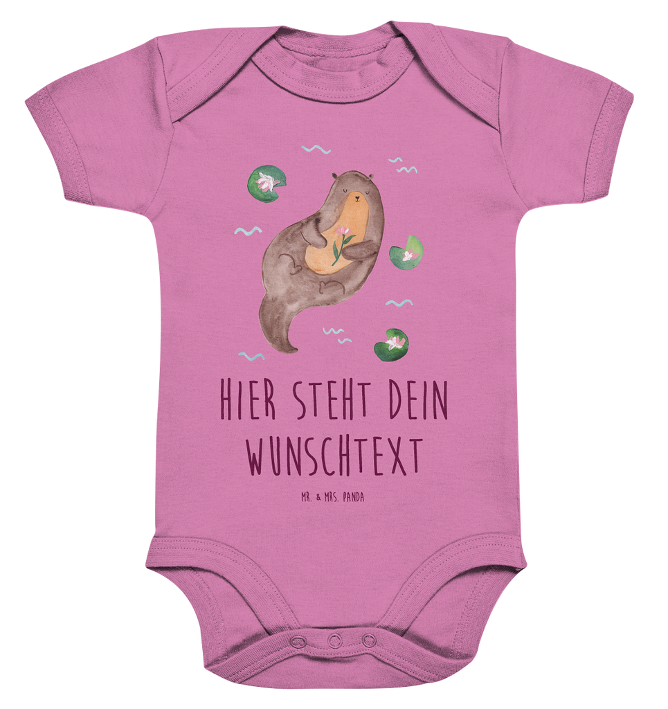 Personalisierter Baby Body Otter mit Seerose Personalisierter Baby Body, Personalisierte Babykleidung, Personalisierter Babystrampler, Personalisierter Strampler, Personalisierter Wickelbody, Personalisierte Baby Erstausstattung, Junge, Mädchen, Otter, Fischotter, Seeotter, Otter Seeotter See Otter