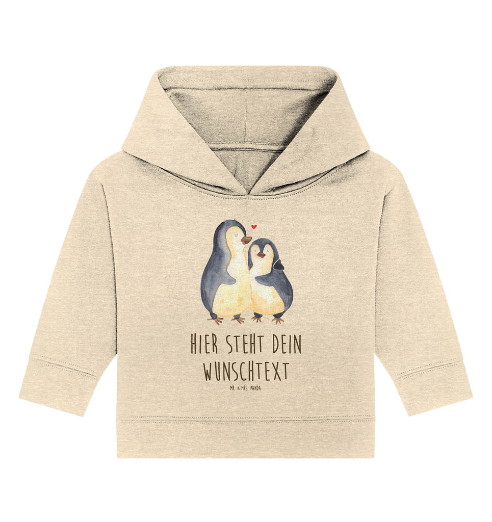 Personalisierter Baby Hoodie Pinguin umarmend Personalisierter Baby Hoodie, Baby Hoodie mit Namen, Babyhoodie Wunschtext, Pinguin, Liebe, Liebespaar, Liebesbeweis, Liebesgeschenk, Verlobung, Jahrestag, Hochzeitstag, Hochzeit, Hochzeitsgeschenk