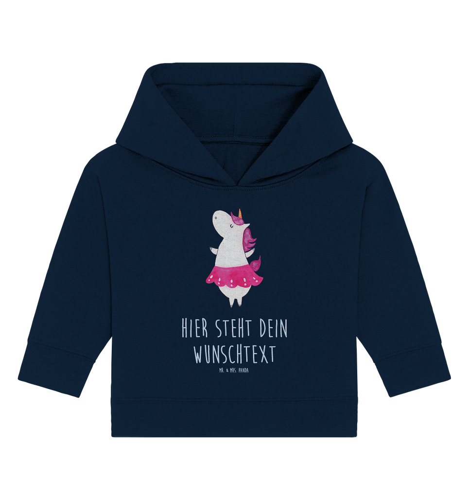 Personalisierter Baby Hoodie Einhorn Ballerina Personalisierter Baby Hoodie, Baby Hoodie mit Namen, Babyhoodie Wunschtext, Einhorn, Einhörner, Einhorn Deko, Pegasus, Unicorn, Tanzen, Ballerina, Party, Wohnung, Spaß, Feiern, Geburtstag, Tänzerin, Lebenslust, Lebensfreude