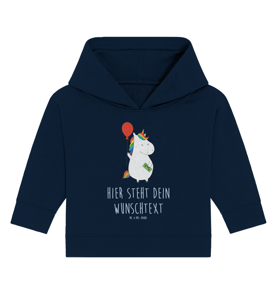 Personalisierter Baby Hoodie Einhorn Luftballon Personalisierter Baby Hoodie, Baby Hoodie mit Namen, Babyhoodie Wunschtext, Einhorn, Einhörner, Einhorn Deko, Pegasus, Unicorn, Luftballon, Geld, Lebenslust, Freude, Geschenk, Freundin