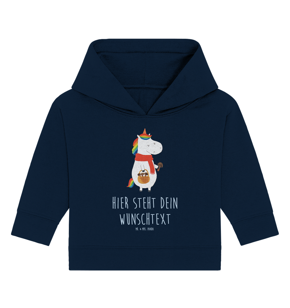 Personalisierter Baby Hoodie Einhorn Pilz Personalisierter Baby Hoodie, Baby Hoodie mit Namen, Babyhoodie Wunschtext, Einhorn, Einhörner, Einhorn Deko, Pegasus, Unicorn, Pilze, Pilzsammler, Motivation, Spruch, Liebeskummer