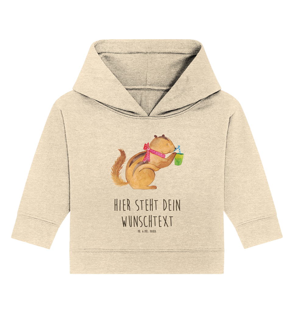 Personalisierter Baby Hoodie Eichhörnchen Smoothie Personalisierter Baby Hoodie, Baby Hoodie mit Namen, Babyhoodie Wunschtext, Tiermotive, Gute Laune, lustige Sprüche, Tiere, Green Smoothies, Diät, Abnehmen, Streifenhörnchen, Eichhörnchen