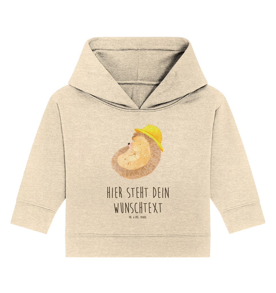 Personalisierter Baby Hoodie Igel betet Personalisierter Baby Hoodie, Baby Hoodie mit Namen, Babyhoodie Wunschtext, Tiermotive, Gute Laune, lustige Sprüche, Tiere, Igel, Igel mit Hut, Sonnenhut, Gott, Amen, beten, Leben, Dankbarkeit, Dankbar sein, dankbar, genießen