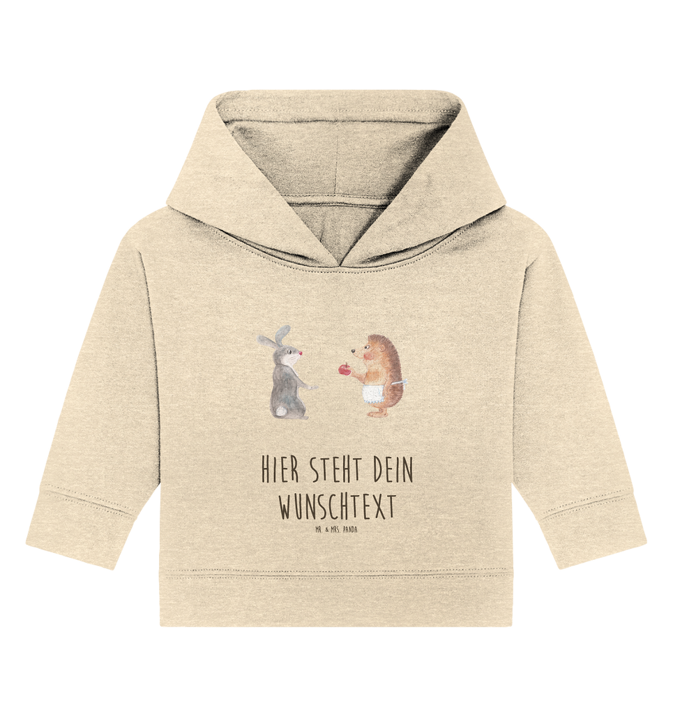 Personalisierter Baby Hoodie Liebe ist nie ohne Schmerz Personalisierter Baby Hoodie, Baby Hoodie mit Namen, Babyhoodie Wunschtext, Tiermotive, Gute Laune, lustige Sprüche, Tiere, Igel und Hase, Igel, Hase, Liebe Spruch, Liebeskummer Geschenk, Herzschmerz, Trösten, Trennungsschmerz, Spruch romantisch