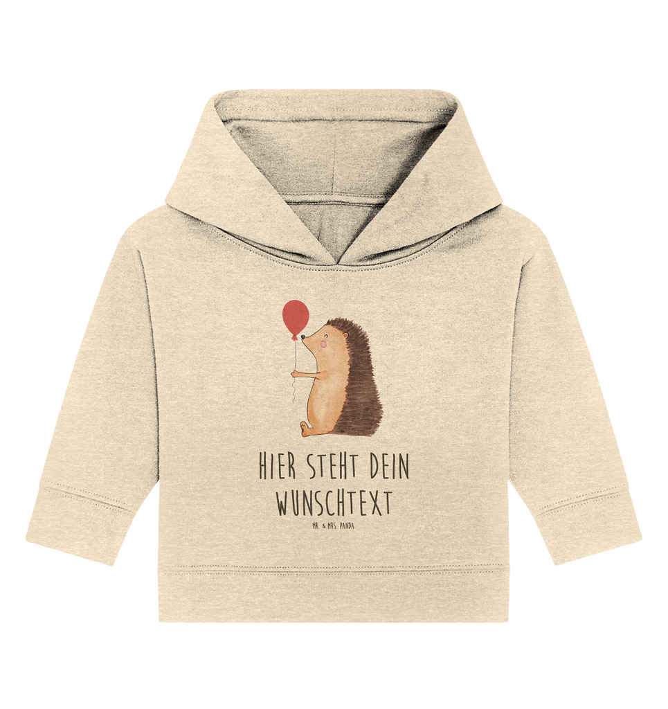 Personalisierter Baby Hoodie Igel mit Luftballon Personalisierter Baby Hoodie, Baby Hoodie mit Namen, Babyhoodie Wunschtext, Tiermotive, Gute Laune, lustige Sprüche, Tiere, Igel, Geburtstag, Herzlichen Glückwunsch, Glückwunsch, Geburtstagskind, Ballon, Happy Birthday