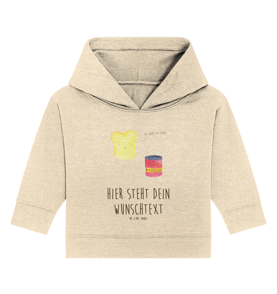 Personalisierter Baby Hoodie Toast & Marmelade Personalisierter Baby Hoodie, Baby Hoodie mit Namen, Babyhoodie Wunschtext, Tiermotive, Gute Laune, lustige Sprüche, Tiere, Toast, Marmelade, Dreamteam, süße Postkarte, süß, Küche Deko, Küche Spruch, Frühstück Einladung, Brot, Toastbrot