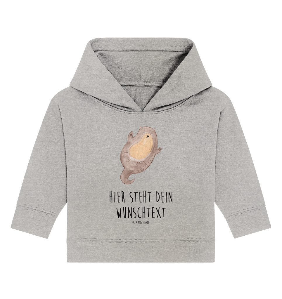 Personalisierter Baby Hoodie Otter Umarmen Personalisierter Baby Hoodie, Baby Hoodie mit Namen, Babyhoodie Wunschtext, Otter, Fischotter, Seeotter, Otter Seeotter See Otter