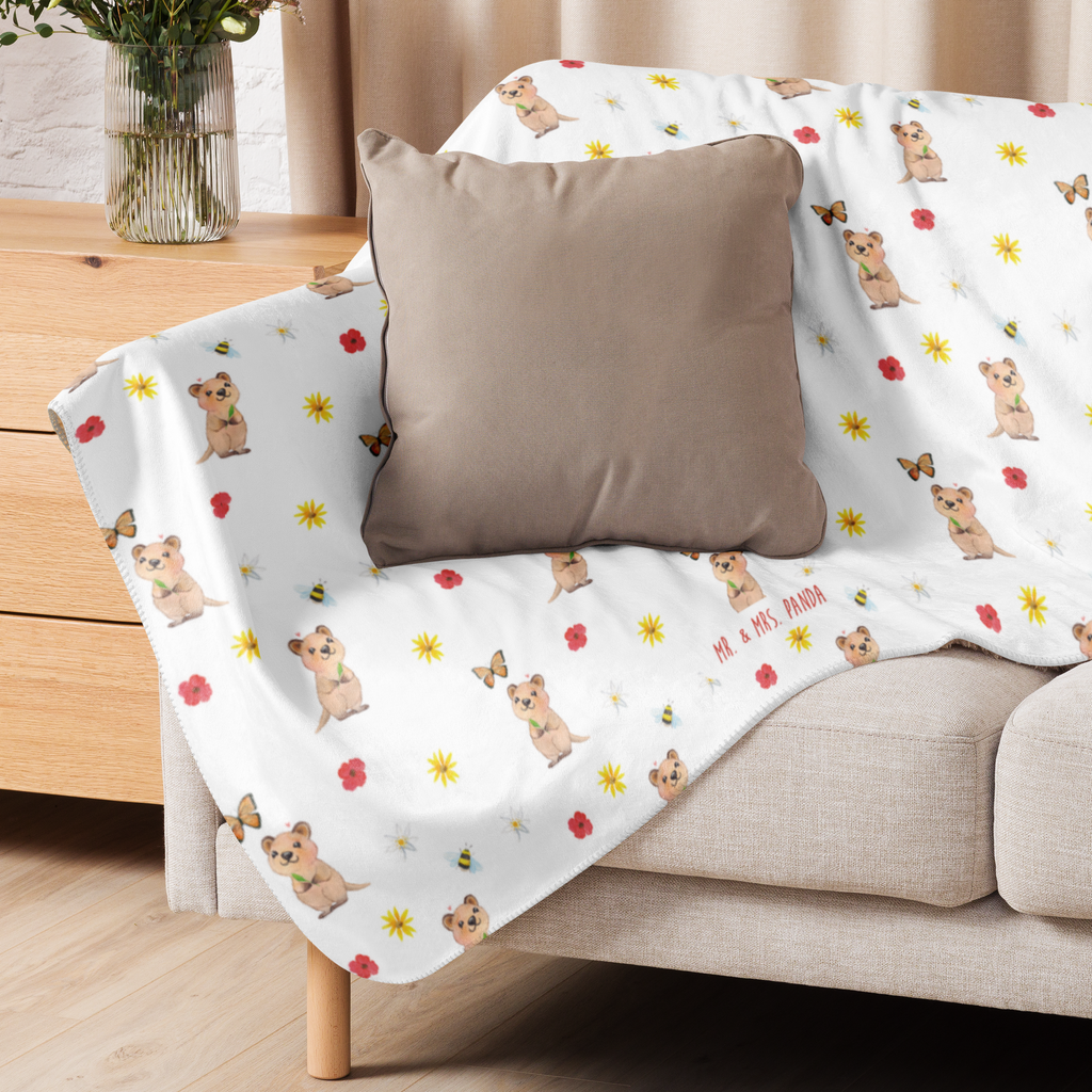 Sherpa Kuscheldecke Quokka Happy Tiermotive, Gute Laune, lustige Sprüche, Tiere, Quokka, Verschieben, Aufschieberitis, Lustiger Spruch, Niedliches Tier, Dinge erledigen