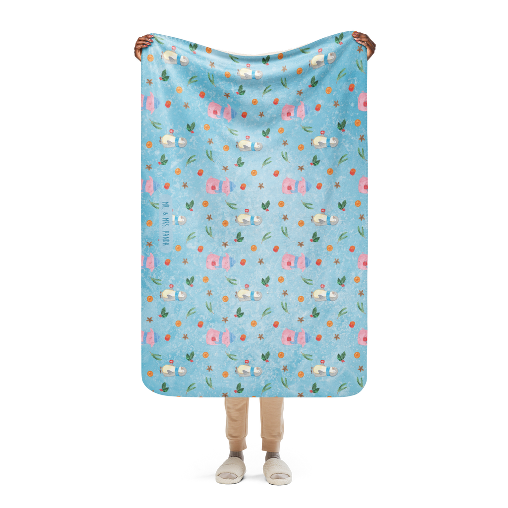 Sherpa Kuscheldecke Glühschwein Winter, Weihnachten, Weihnachtsdeko, Nikolaus, Advent, Heiligabend, Wintermotiv, Glühschwein, Glühwein, Weihnachtsmarkt, Punsch