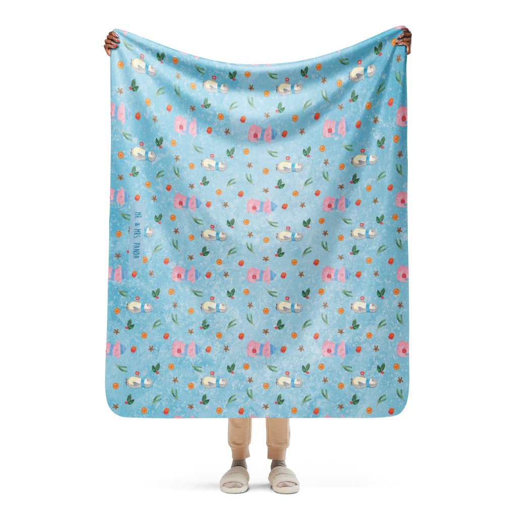 Sherpa Kuscheldecke Glühschwein Winter, Weihnachten, Weihnachtsdeko, Nikolaus, Advent, Heiligabend, Wintermotiv, Glühschwein, Glühwein, Weihnachtsmarkt, Punsch