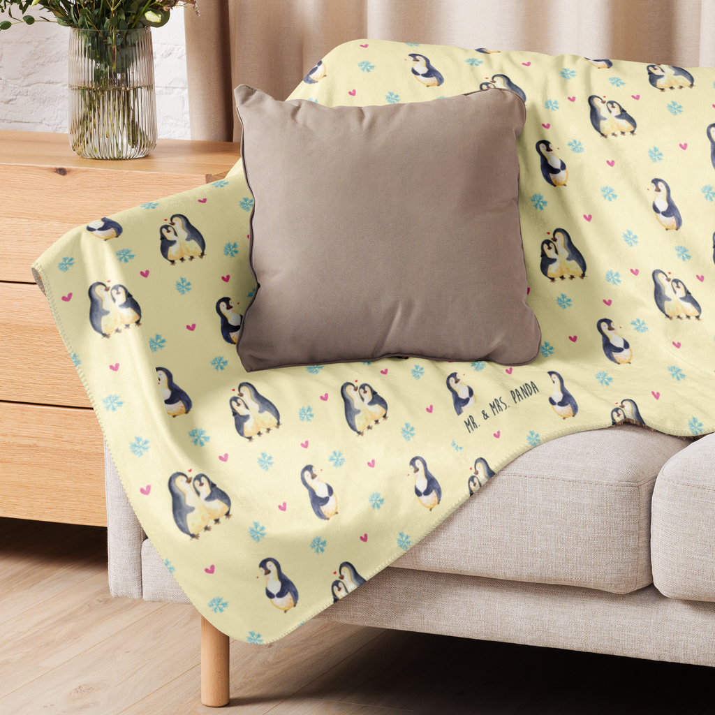 Sherpa Kuscheldecke Pinguin umarmend Pinguin, Liebe, Liebespaar, Liebesbeweis, Liebesgeschenk, Verlobung, Jahrestag, Hochzeitstag, Hochzeit, Hochzeitsgeschenk