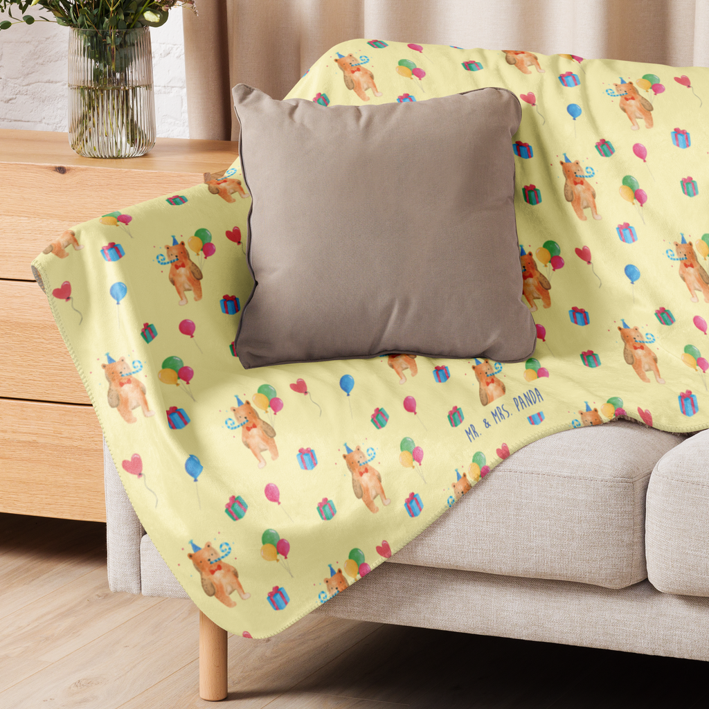 Sherpa Kuscheldecke Birthday Bär Bär, Teddy, Teddybär, Happy Birthday, Alles Gute, Glückwunsch, Geburtstag