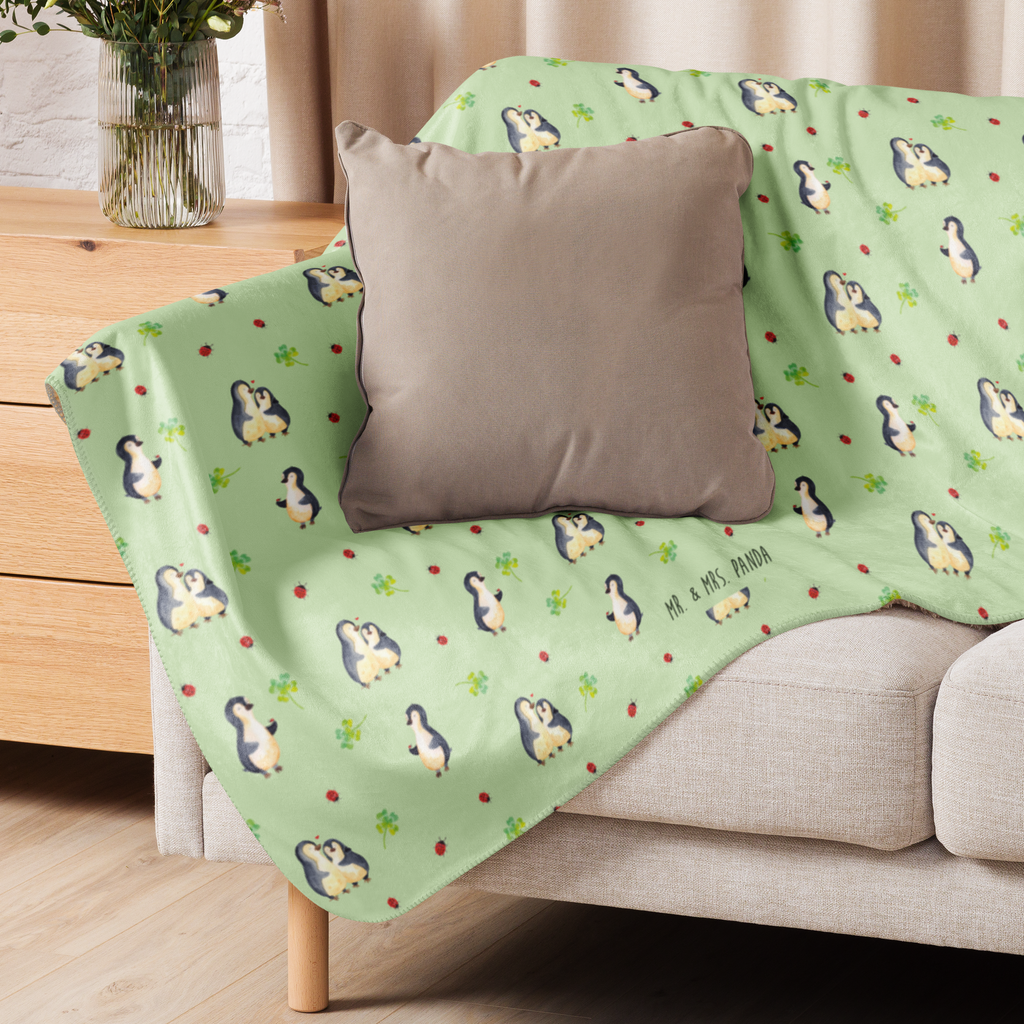 Sherpa Kuscheldecke Pinguin Marienkäfer Pinguin, Pinguine, Marienkäfer, Liebe, Wunder, Glück, Freude, Lebensfreude