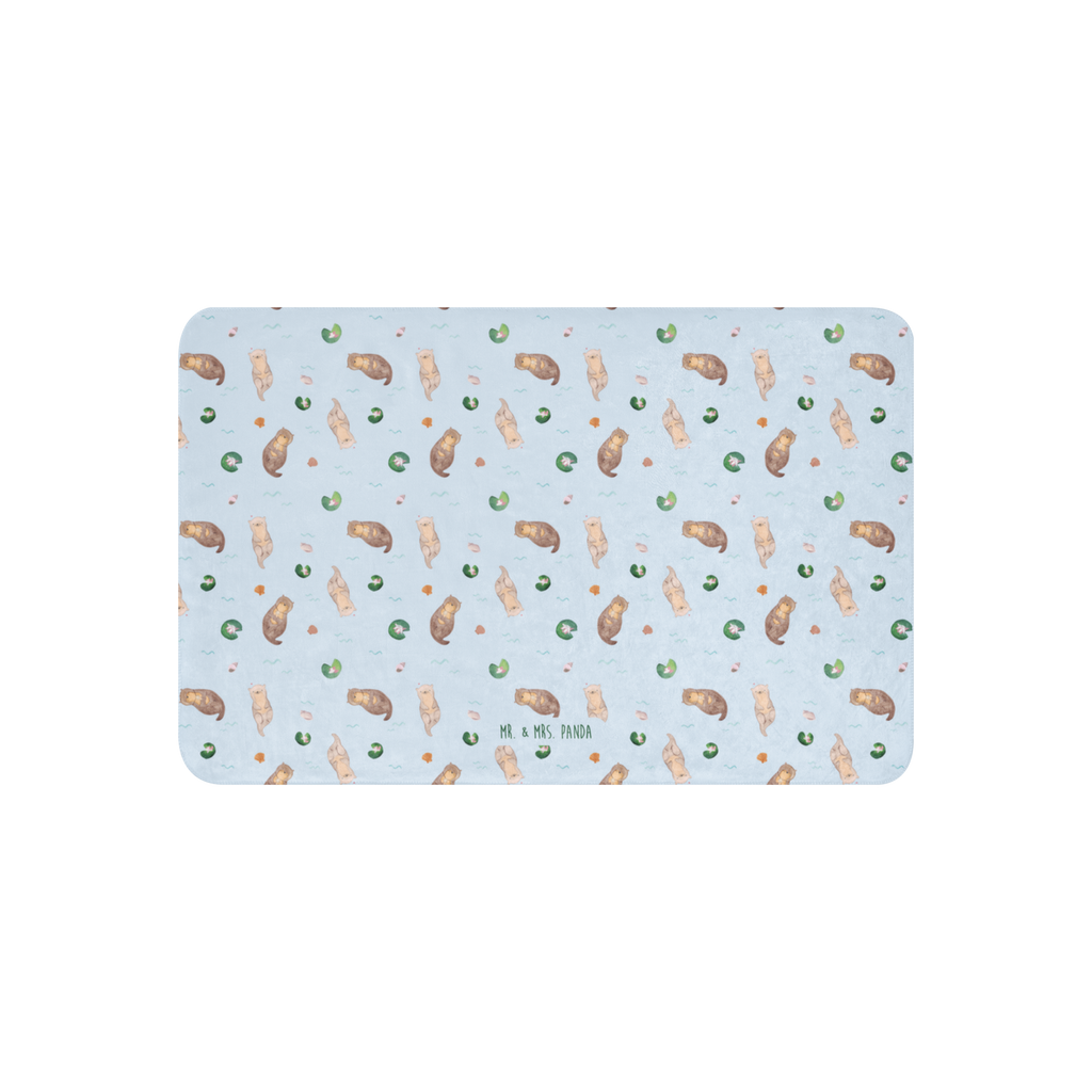 Sherpa Kuscheldecke Otter mit Muschelmedaillon Otter, Fischotter, Seeotter, Otterliebe, grübeln, träumen, Motivation, Tagträumen, Büro