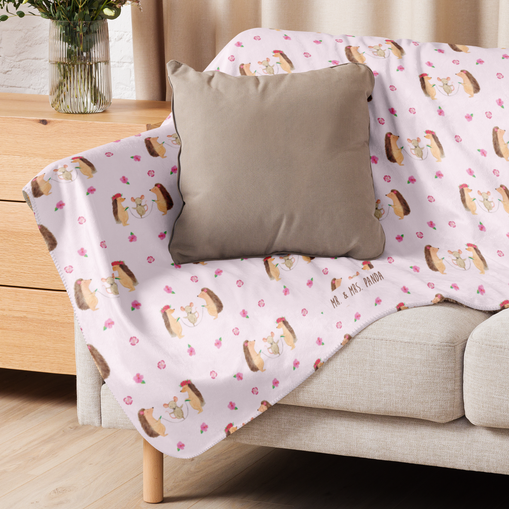 Sherpa Kuscheldecke Igel Seilhüpfen Tiermotive, Gute Laune, lustige Sprüche, Tiere, Igel, Maus, Seilspringen, Seilhüpfen, Kinder, Kindergarten