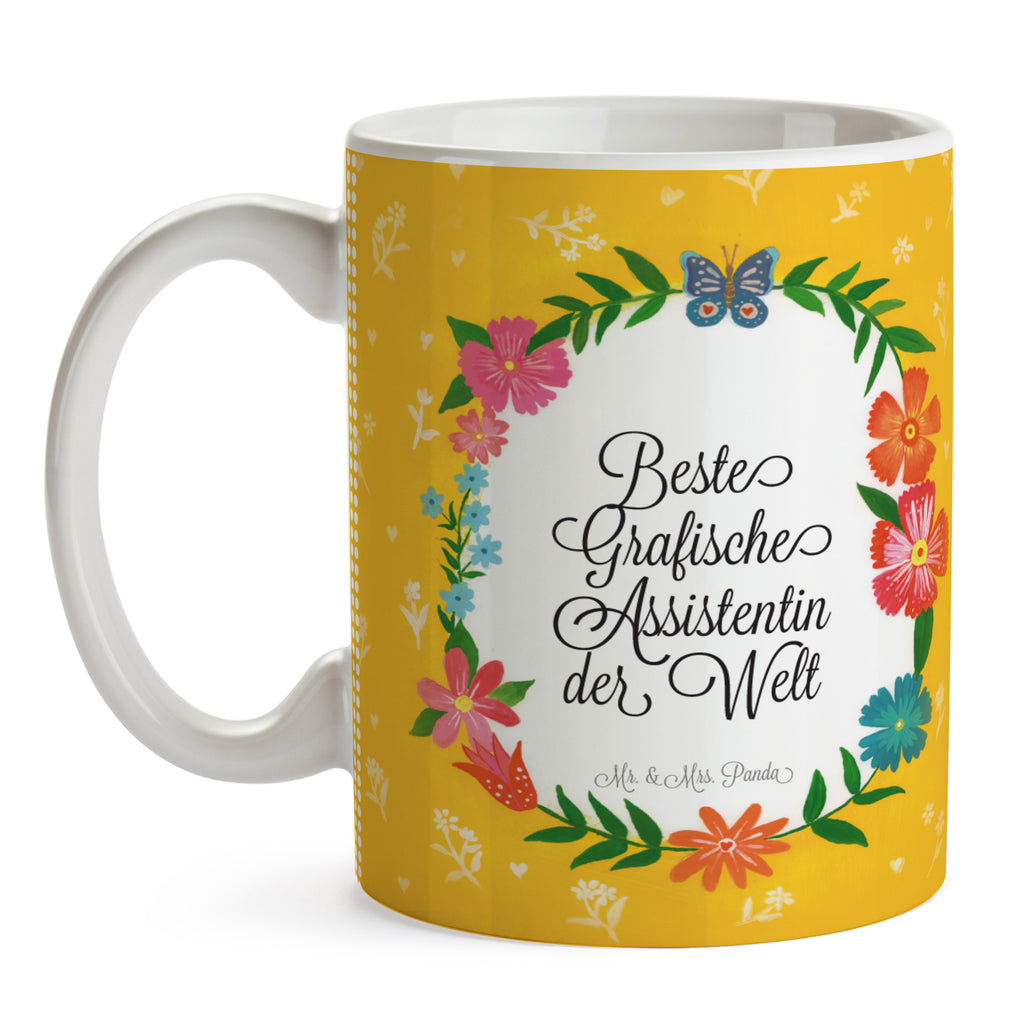 Tasse Design Frame Happy Girls Grafische Assistentin Geschenk Becher, Kaffeetasse, Kaffeebecher, Tee, Frühstück, Büro  
