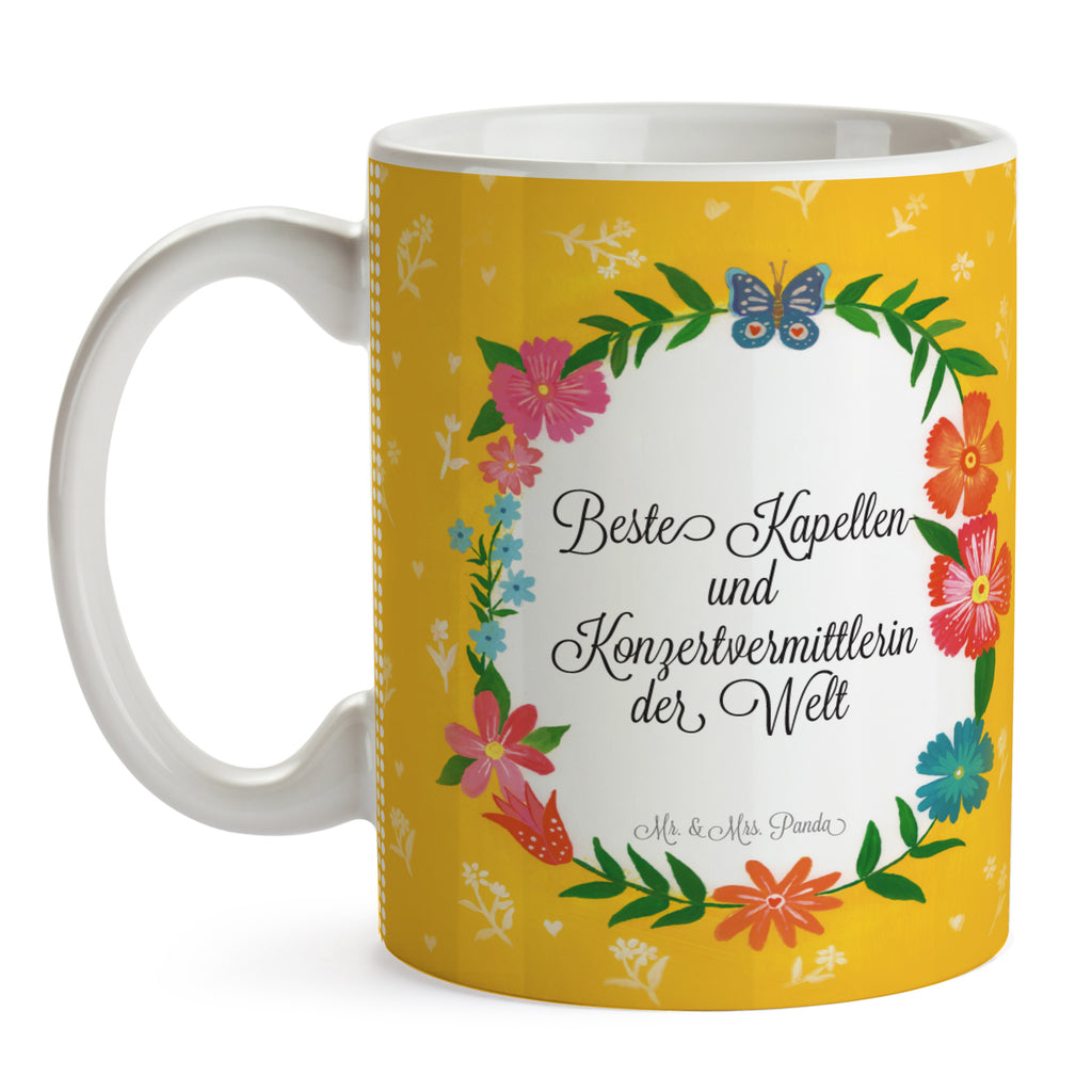 Tasse Design Frame Happy Girls Kapellen- und Konzertvermittlerin Geschenk Becher, Kaffeetasse, Kaffeebecher, Tee, Frühstück, Büro  