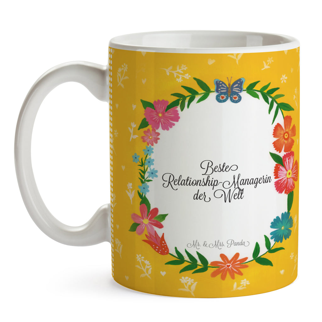 Tasse Design Frame Happy Girls Relationship-Managerin Geschenk Becher, Kaffeetasse, Kaffeebecher, Tee, Frühstück, Büro  