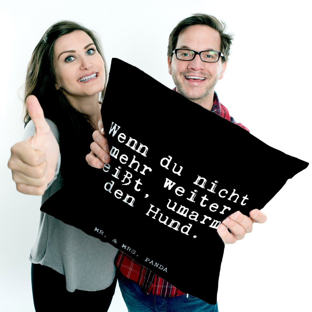 40x40 Kissen Fun Talk Wenn du nicht mehr weiter weißt, umarme den Hund. Kissenhülle, Kopfkissen, Sofakissen, Dekokissen, Motivkissen, Spruch, Sprüche, lustig, Weisheiten, Zitate, Glizer Spruch Sprüche Weisheiten Zitate Lustig Weisheit Worte