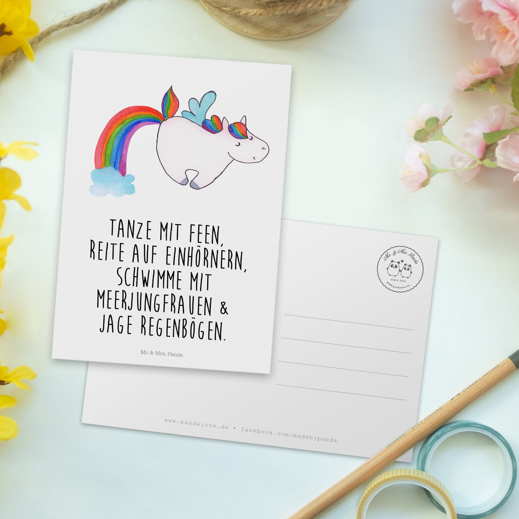 Postkarte Einhorn Pegasus Geschenkkarte, Grußkarte, Karte, Einladung, Ansichtskarte, Geburtstagskarte, Einladungskarte, Dankeskarte, Einhorn, Einhörner, Einhorn Deko, Pegasus, Unicorn, Regenbogen, Spielen, Realität, Glitzer, Erwachsenwerden