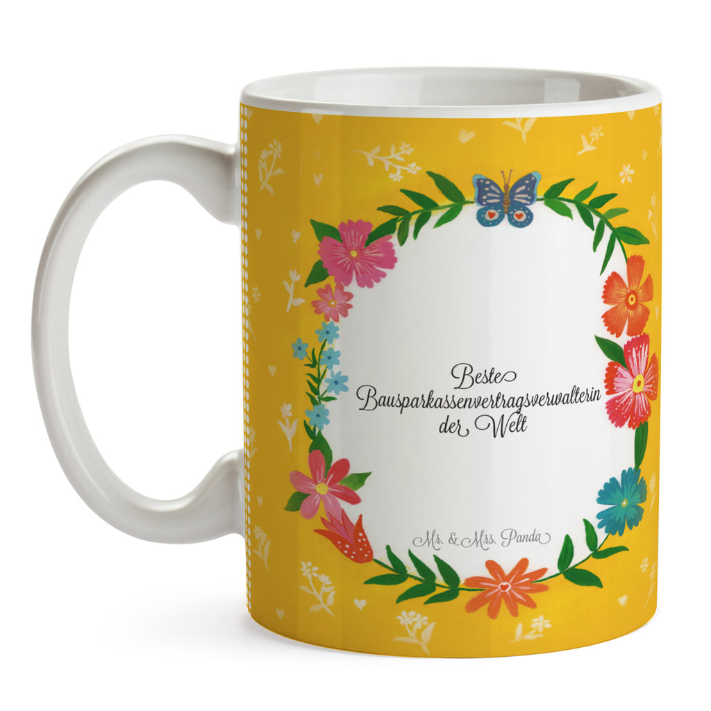 Tasse Design Frame Happy Girls Bausparkassenvertragsverwalterin Geschenk Becher, Kaffeetasse, Kaffeebecher, Tee, Frühstück, Büro  