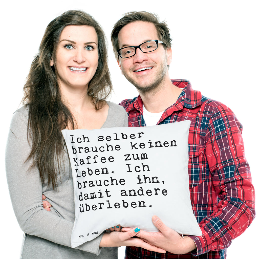 40x40 Kissen Sprüche und Zitate Ich selber brauche keinen Kaffee zum Leben. Ich brauche ihn, damit andere überleben. Kissenhülle, Kopfkissen, Sofakissen, Dekokissen, Motivkissen, Spruch, Sprüche, lustig, Weisheiten, Zitate, Spruch Sprüche Weisheiten Zitate Lustig Weisheit Worte