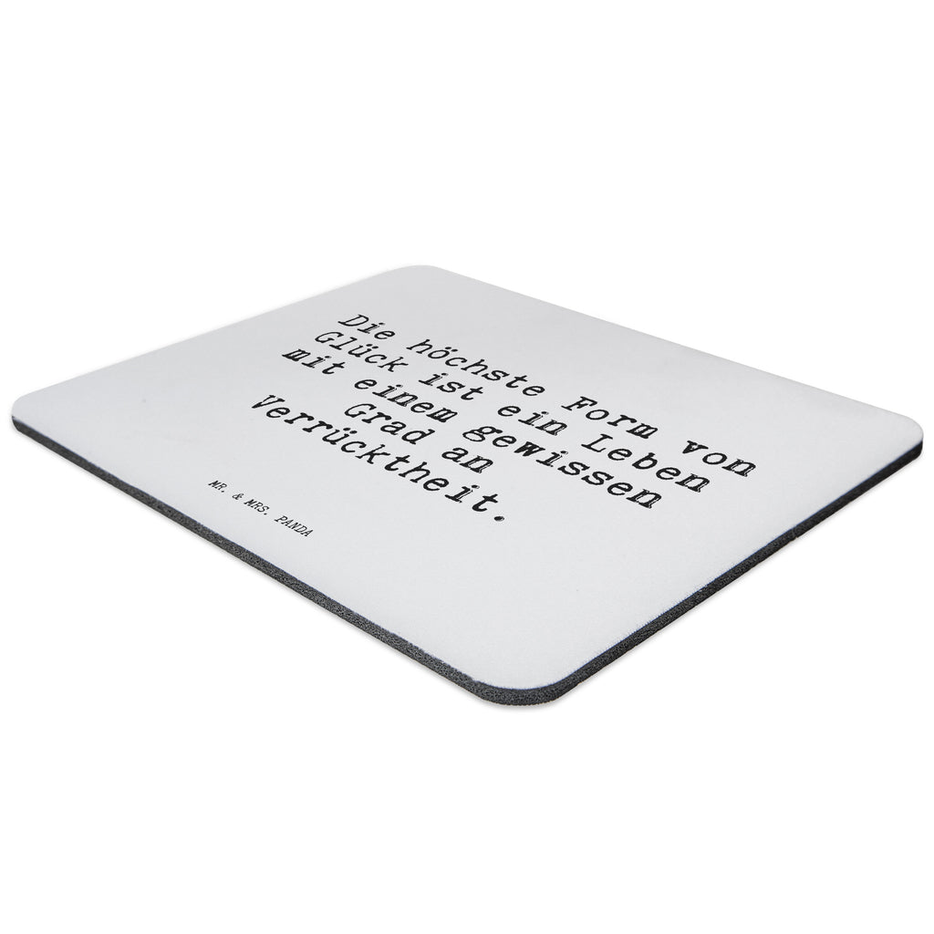 Mauspad Sprüche und Zitate Die höchste Form von Glück ist ein Leben mit einem gewissen Grad an Verrücktheit. Mousepad, Computer zubehör, Büroausstattung, PC Zubehör, Arbeitszimmer, Mauspad, Einzigartiges Mauspad, Designer Mauspad, Spruch, Sprüche, lustig, Weisheiten, Zitate, Spruch Sprüche Weisheiten Zitate Lustig Weisheit Worte